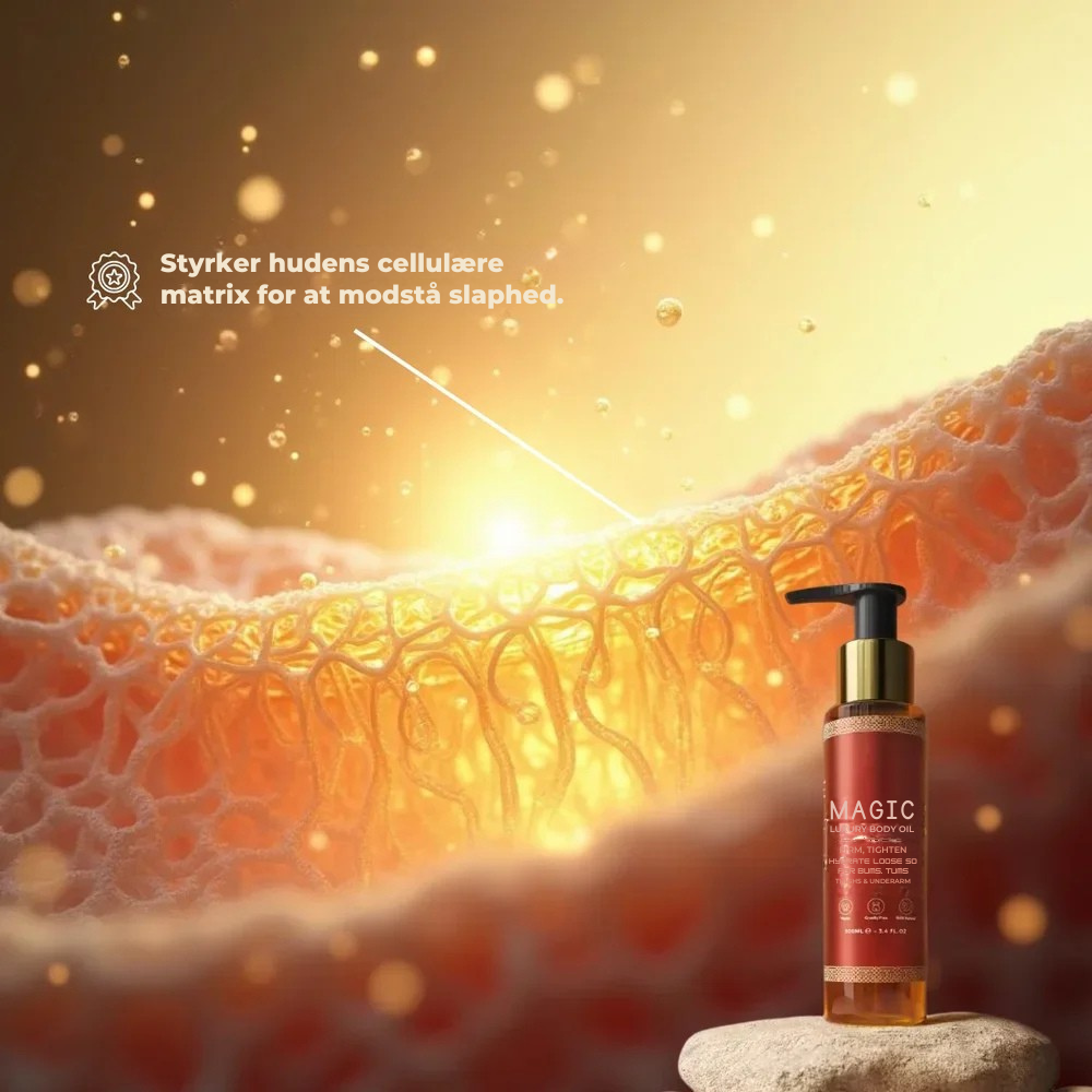 Magic™ Lifting Body Oil – dit flydende ungdommens eliksir til omfattende kropsforyngelse.